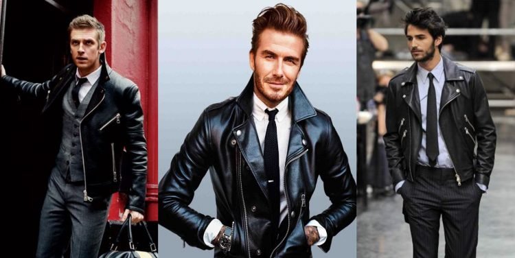 David Beckham leather jacket1