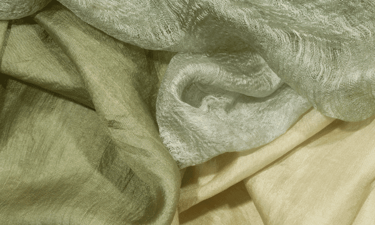 Extravagant silk fabric