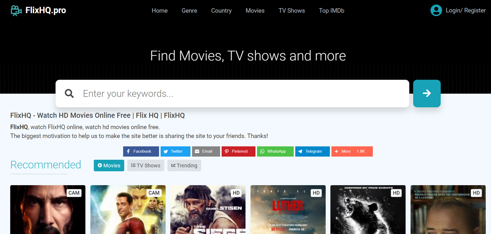 Flixhq: HD Movies Online for Free